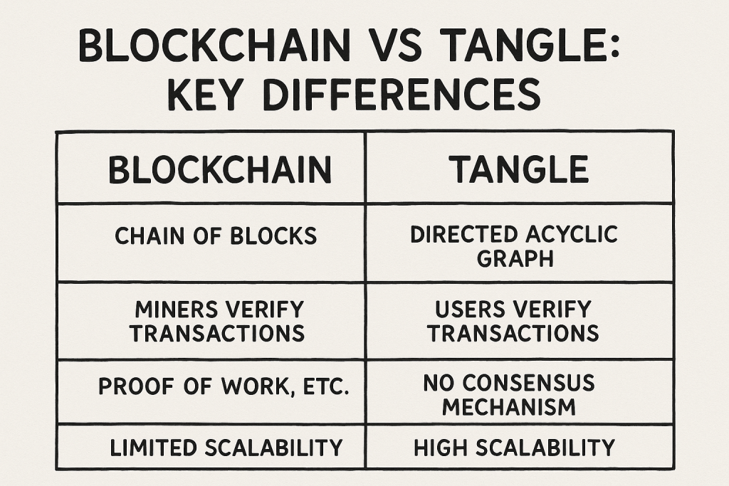 Blockchain vs Tangle